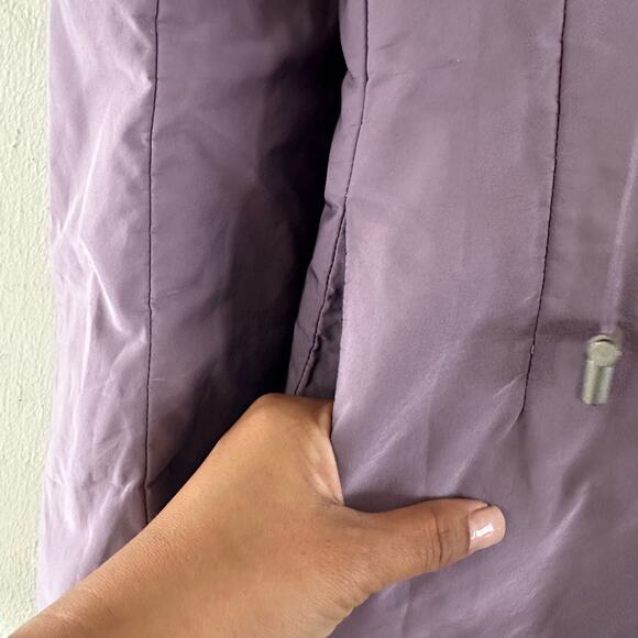 Jil Sander Asymmetrical Zipper Puff Mid Length Coat Jacket Size 38 Lavender - Picture 7 of 9